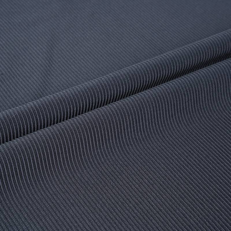 35NS008 88% nylon 12% Spandex 200gsm Stripe Rib Knitted Yoga Fitness Tela